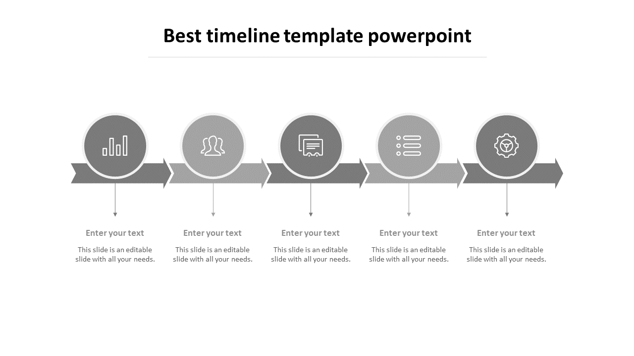 powerpoint templates timeline microsoft-grey